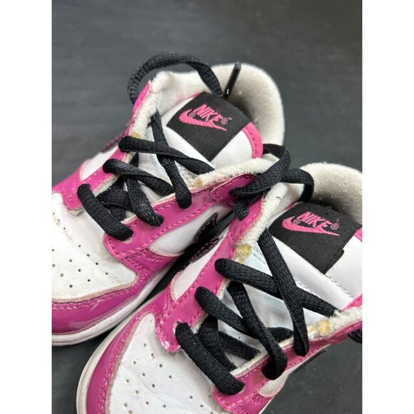 Rare 2010 Nike Baby Girls Lil Dunk Low 311533-106 Pink Size 6.5C - Picture 6 of 8